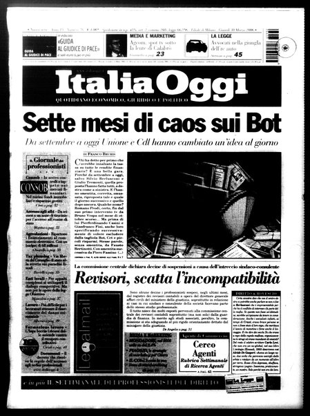 Italia oggi : quotidiano di economia finanza e politica